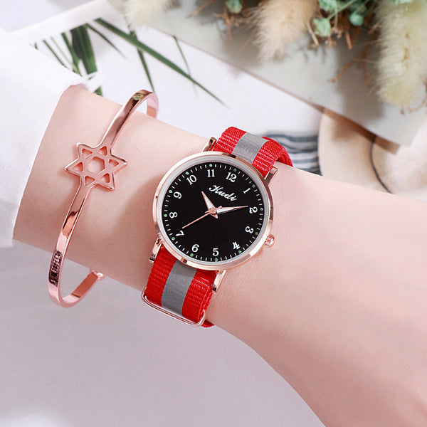 Luminous Starry Sky Watch  Rainbow Canvas